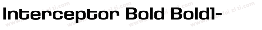 Interceptor Bold Bold1字体转换